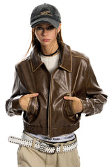 Bullet Girl Brown Jacket