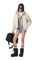 High Street Texture Jacket - Ivory