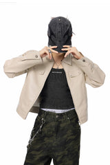 Steel Raven Beige Jacket