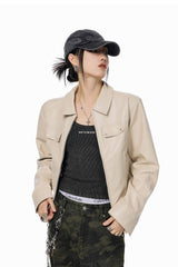 Steel Raven Beige Jacket