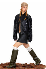 Dual Tone Bomber Jacket