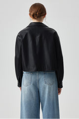 Pure Black Leather Jacket