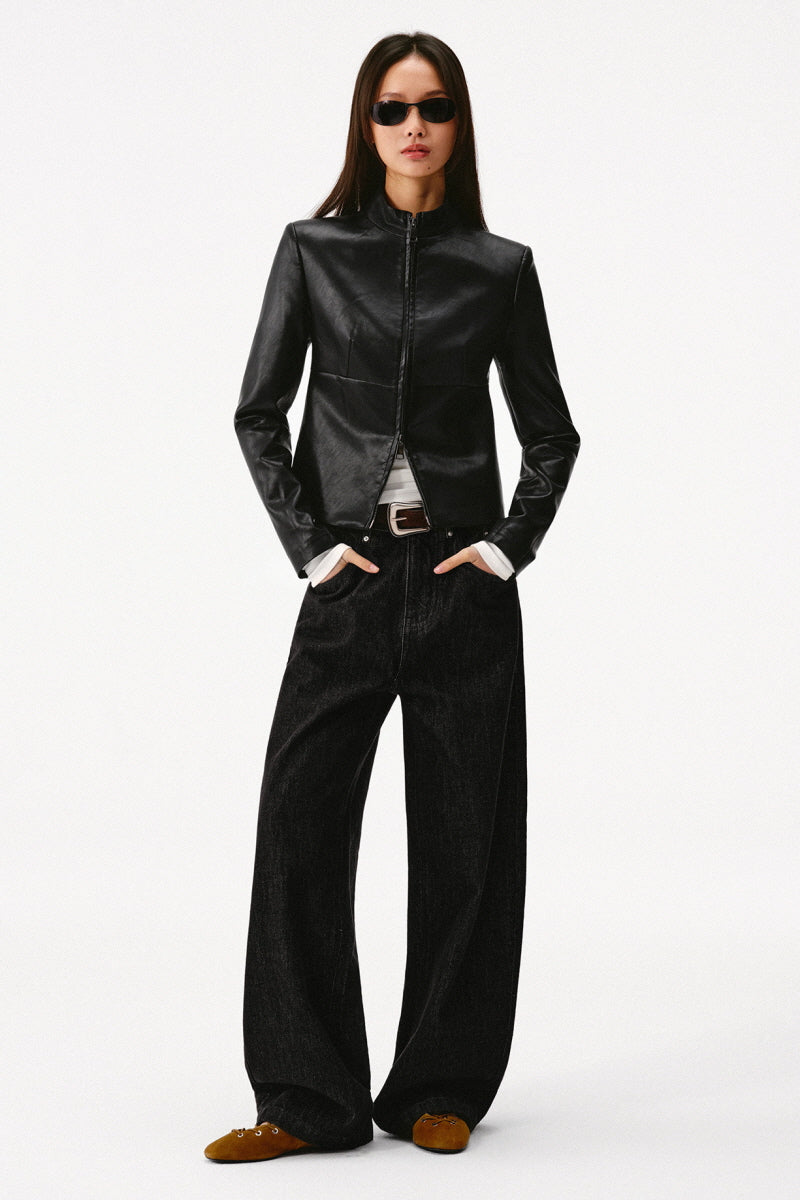 Vantrel Slim Leather Jacket