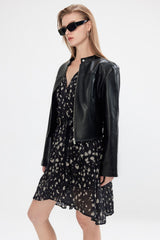Eclipse Stand Collar Black Jacket