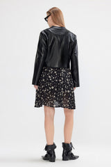 Eclipse Stand Collar Black Jacket