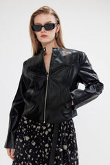 Eclipse Stand Collar Black Jacket