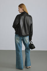 Essential Black Leather Jacket