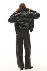 Fur Crest Bomber Jacket