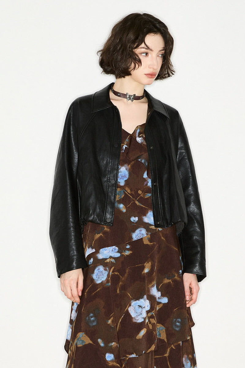 Rebel Soft Crop Leather Jacket