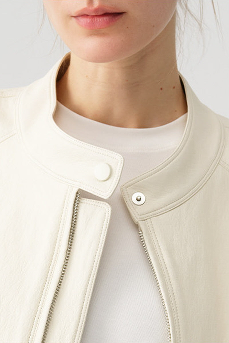 Milk Noir Leather Jacket