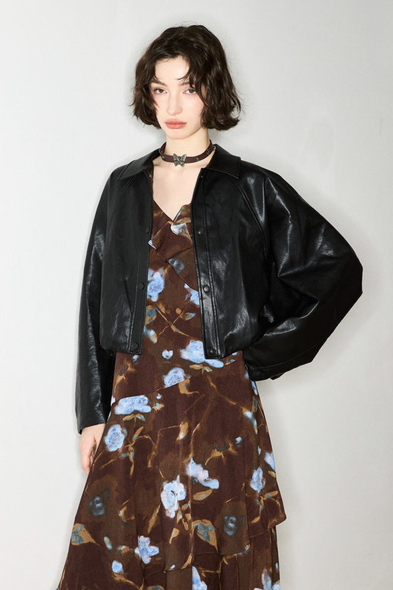 Rebel Soft Crop Leather Jacket