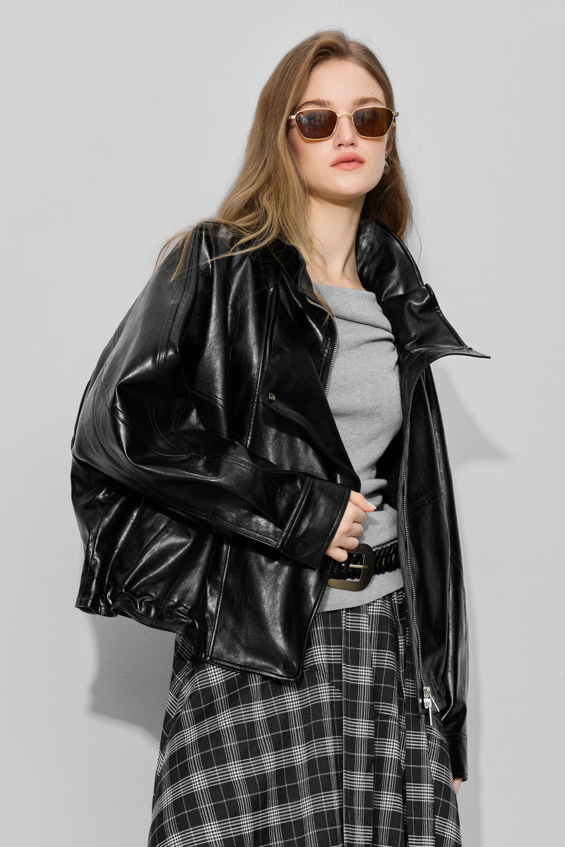 Aether Drop Leather Jacket
