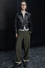 Legacy Cropped Leather Jacket