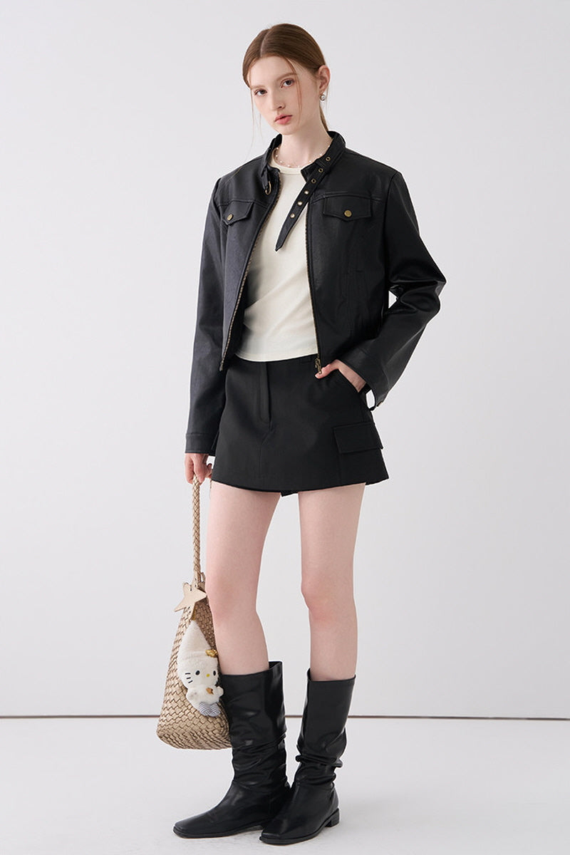 Empire Crest Leather Jacket