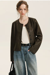 Burnt Theory Leather Jacket
