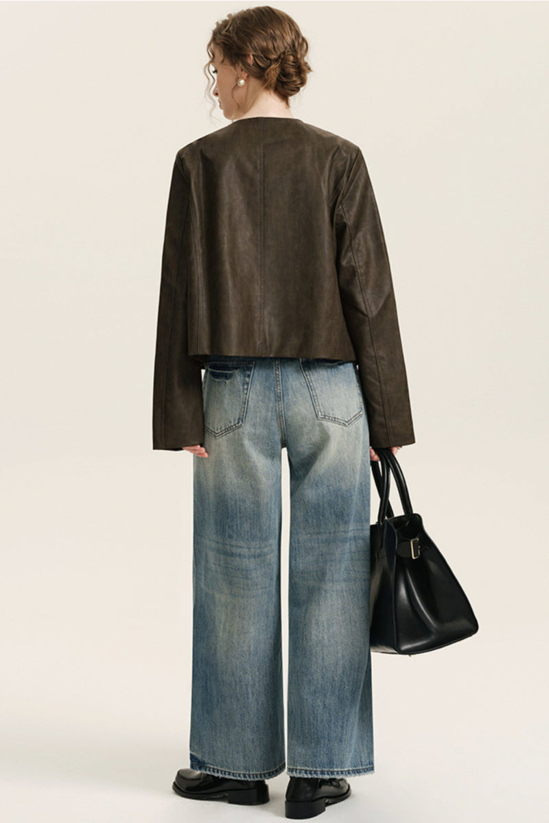 Burnt Theory Leather Jacket
