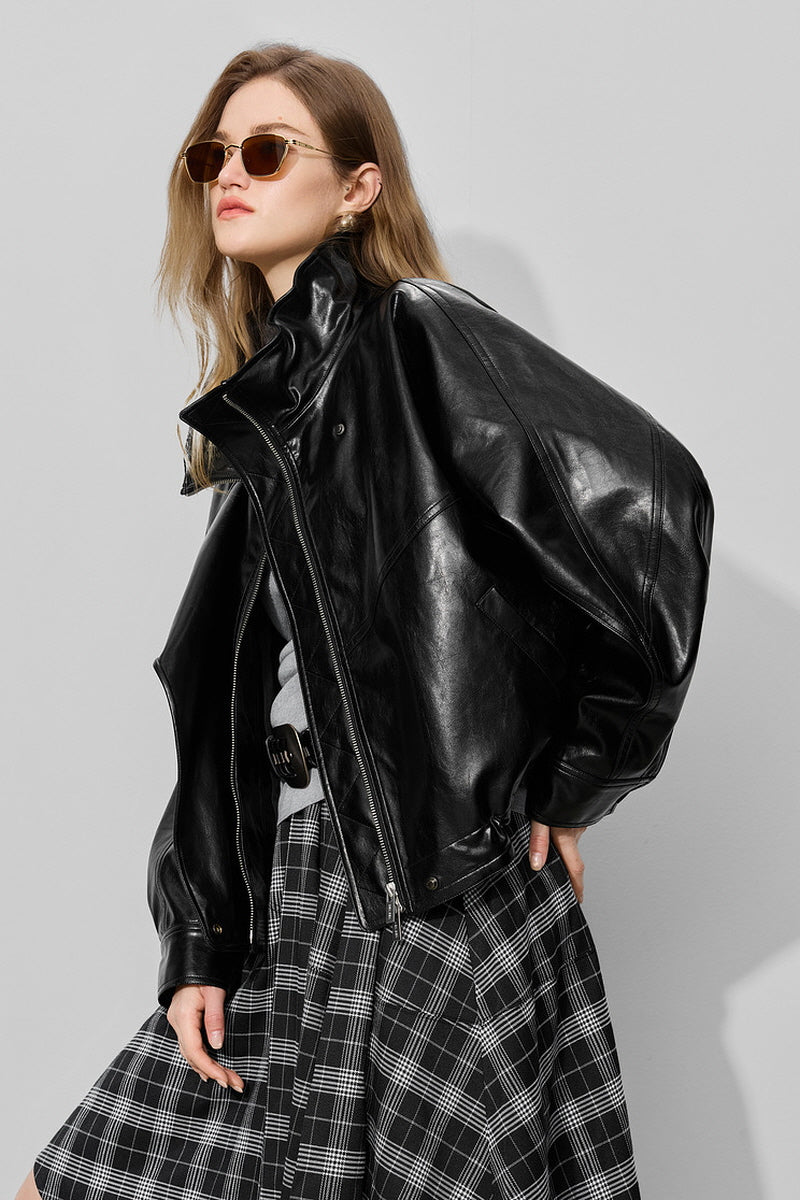 Aether Drop Leather Jacket