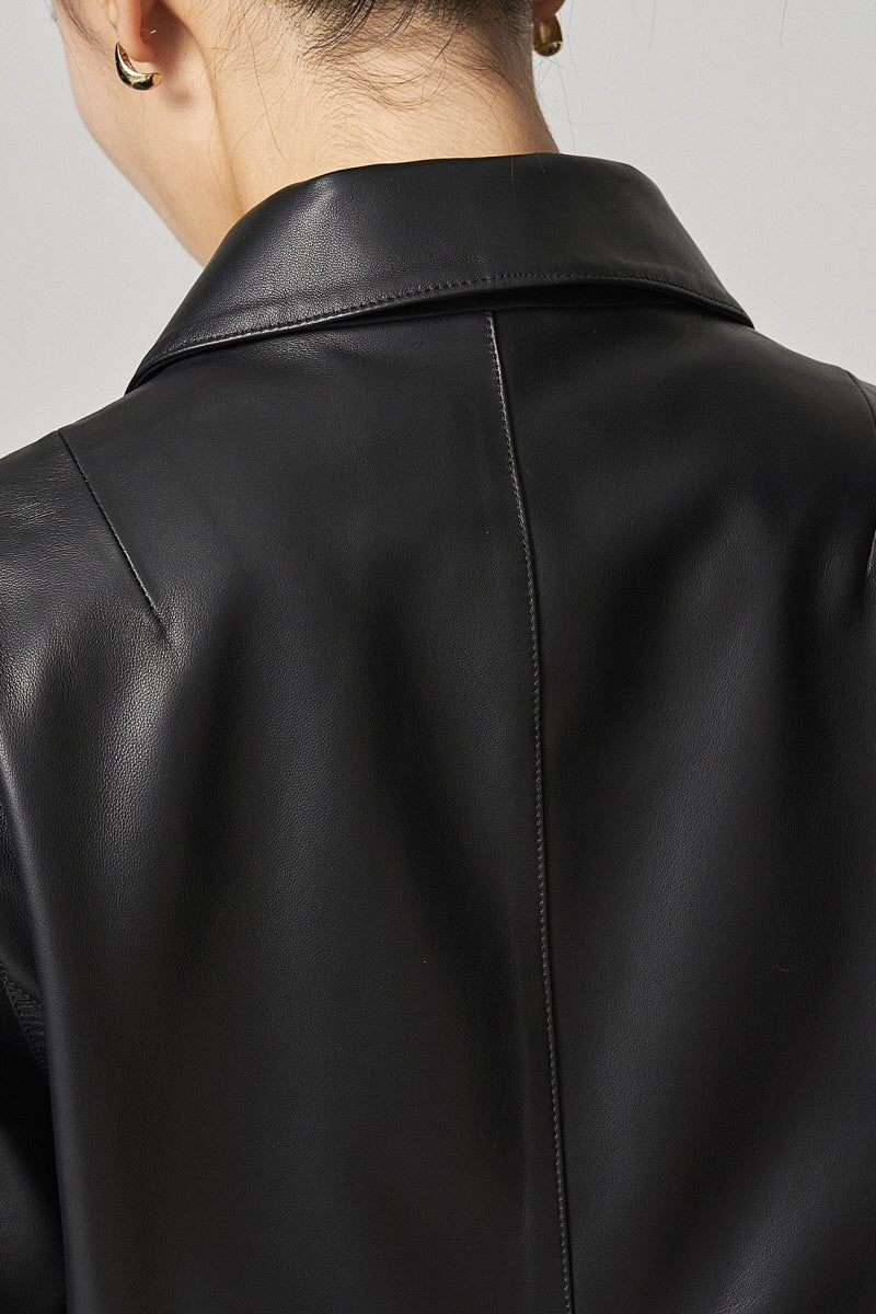 Bare Line Leather Jacket