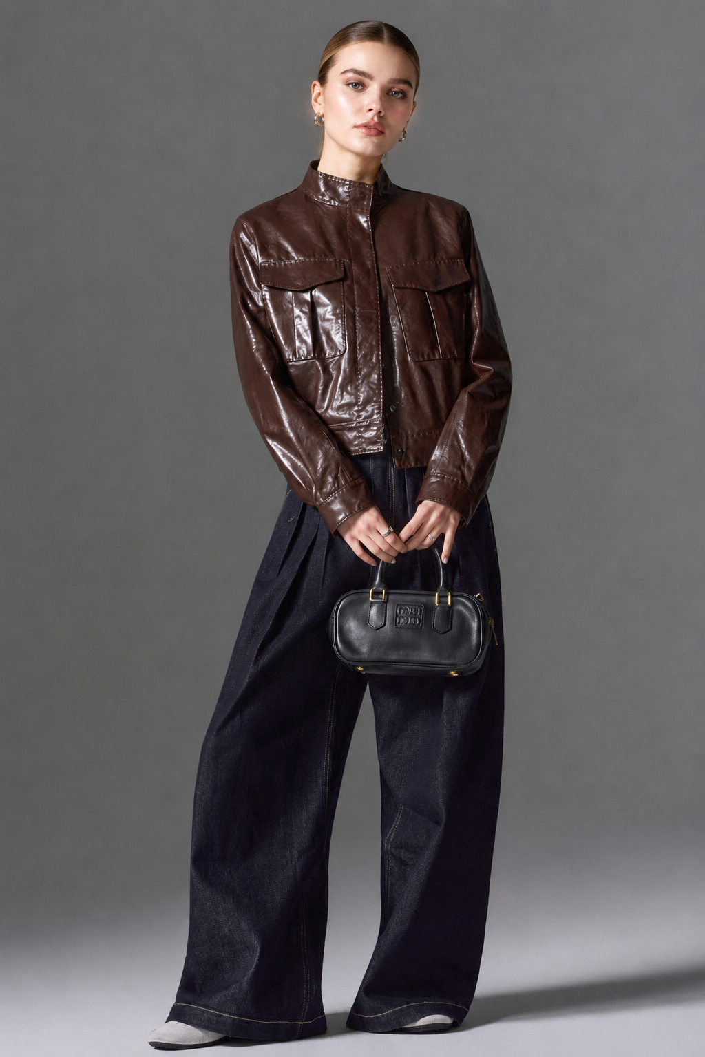 Brown Eclipse Leather Jacket