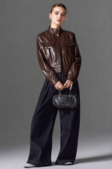 Brown Eclipse Leather Jacket
