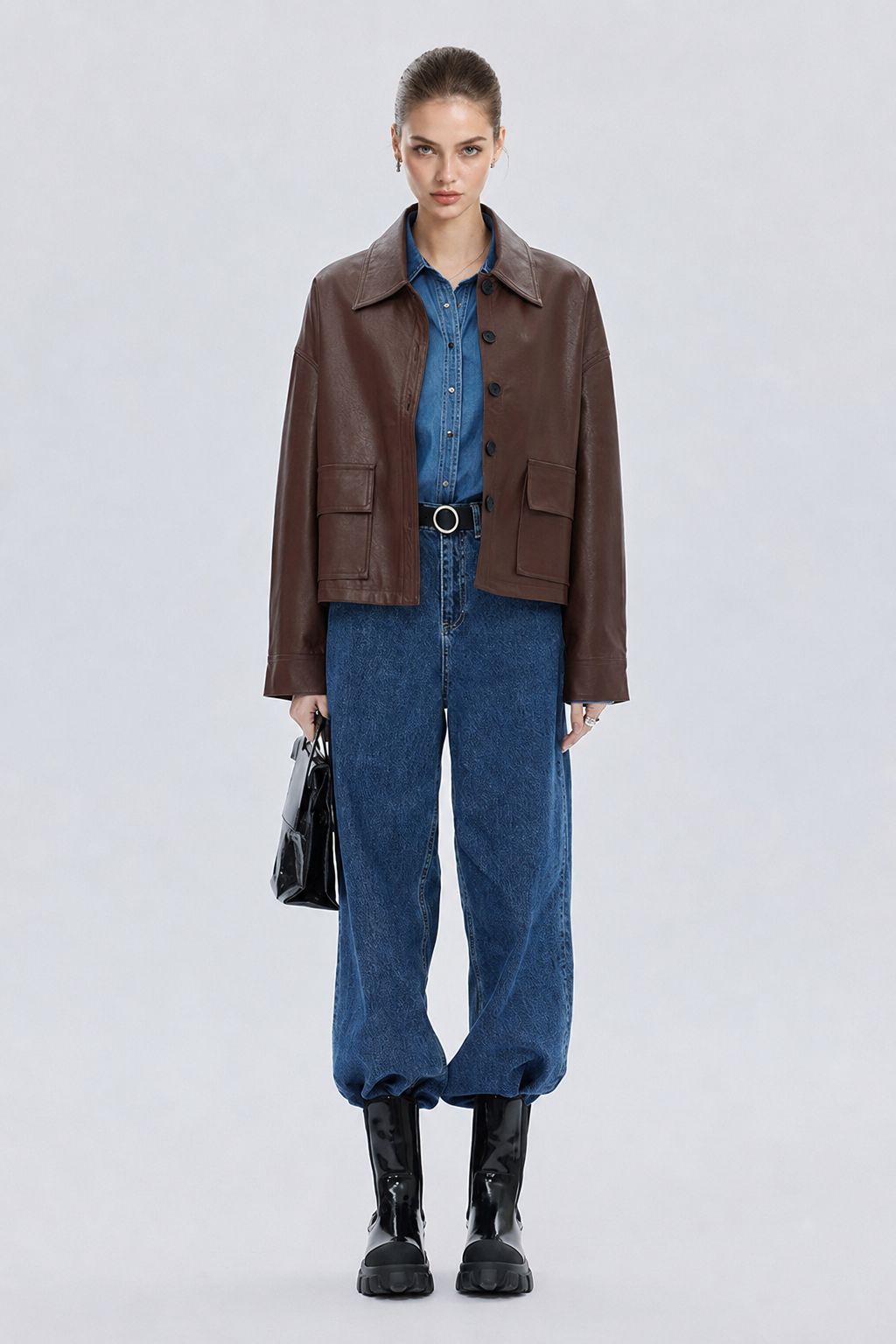 Vesper Mocha Leather Jacket