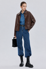 Vesper Mocha Leather Jacket
