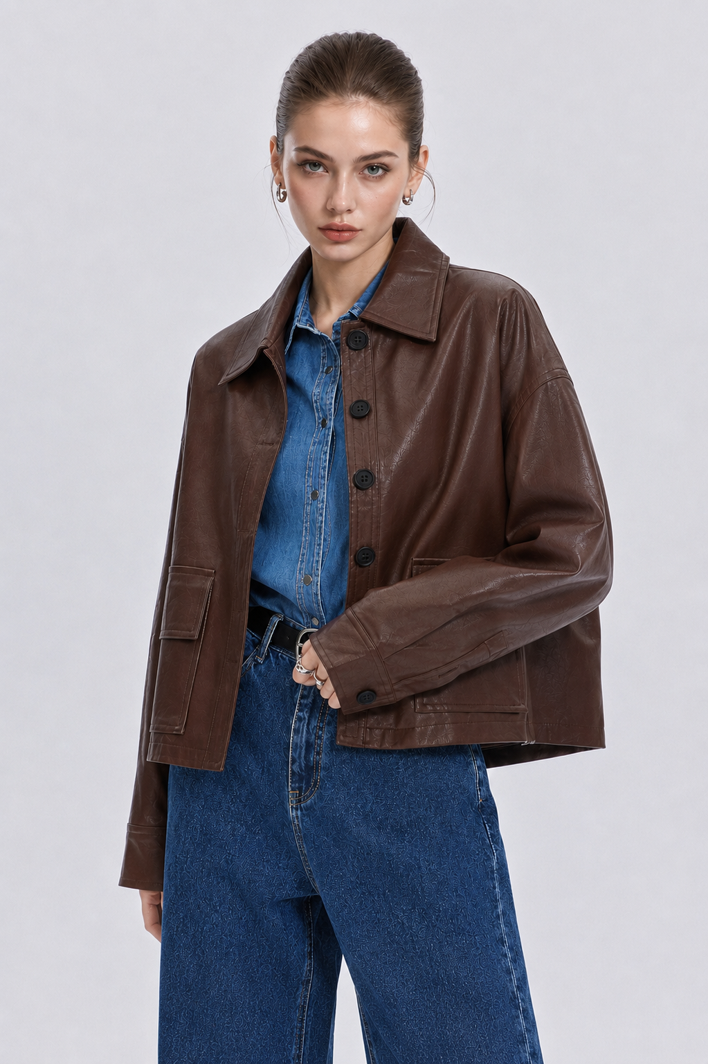 Vesper Mocha Leather Jacket