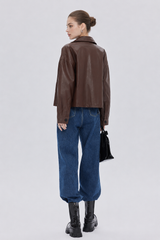 Vesper Mocha Leather Jacket