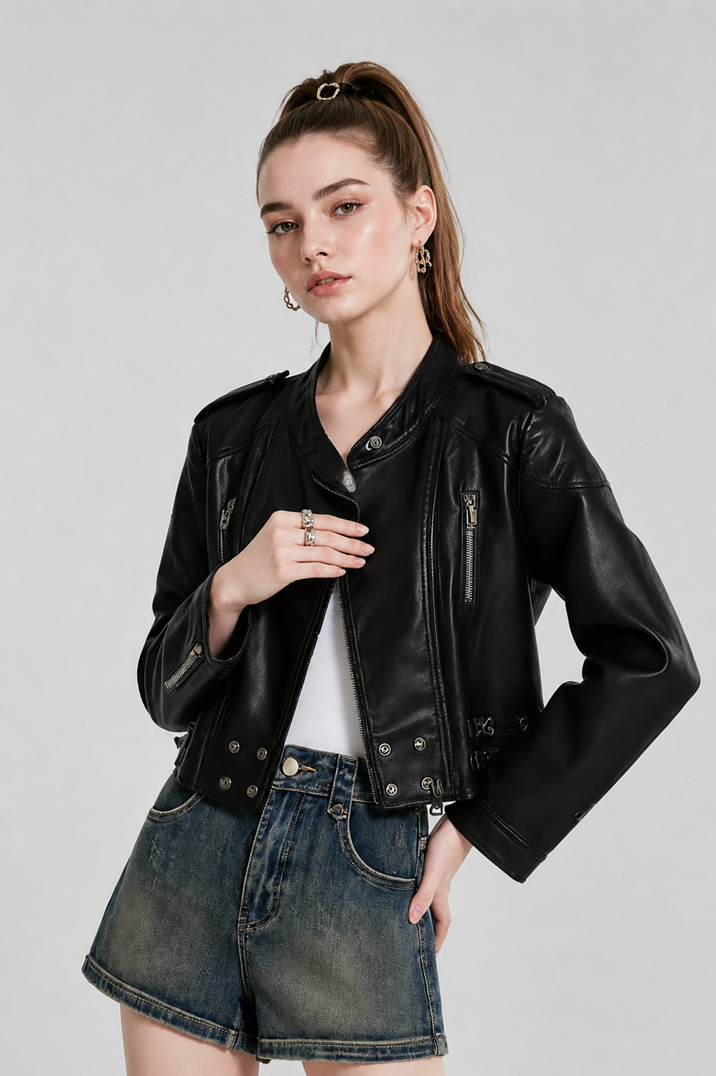 Rova Buckle Black Jacket
