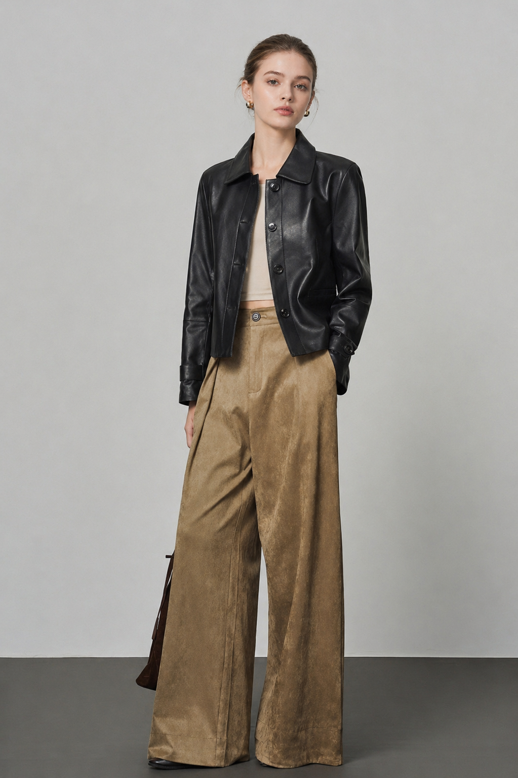 Bare Line Leather Jacket