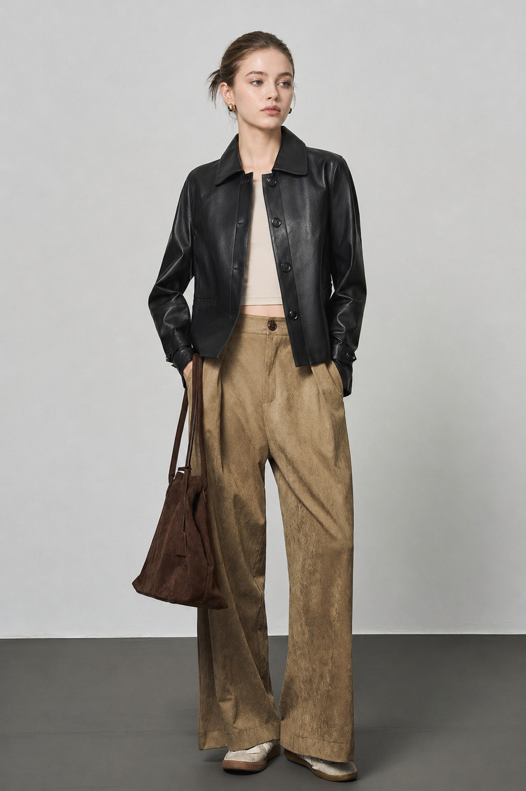 Bare Line Leather Jacket