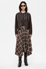 Vector Brown Leather Jacket