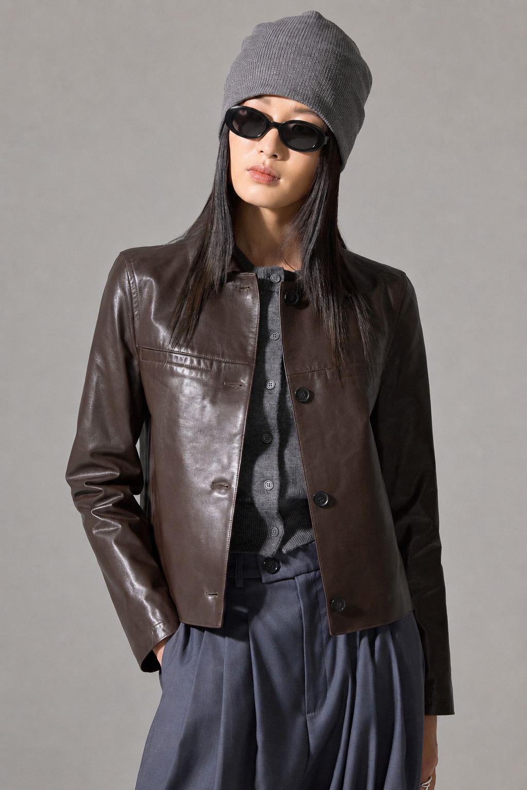 Ashen Muse Leather Jacket