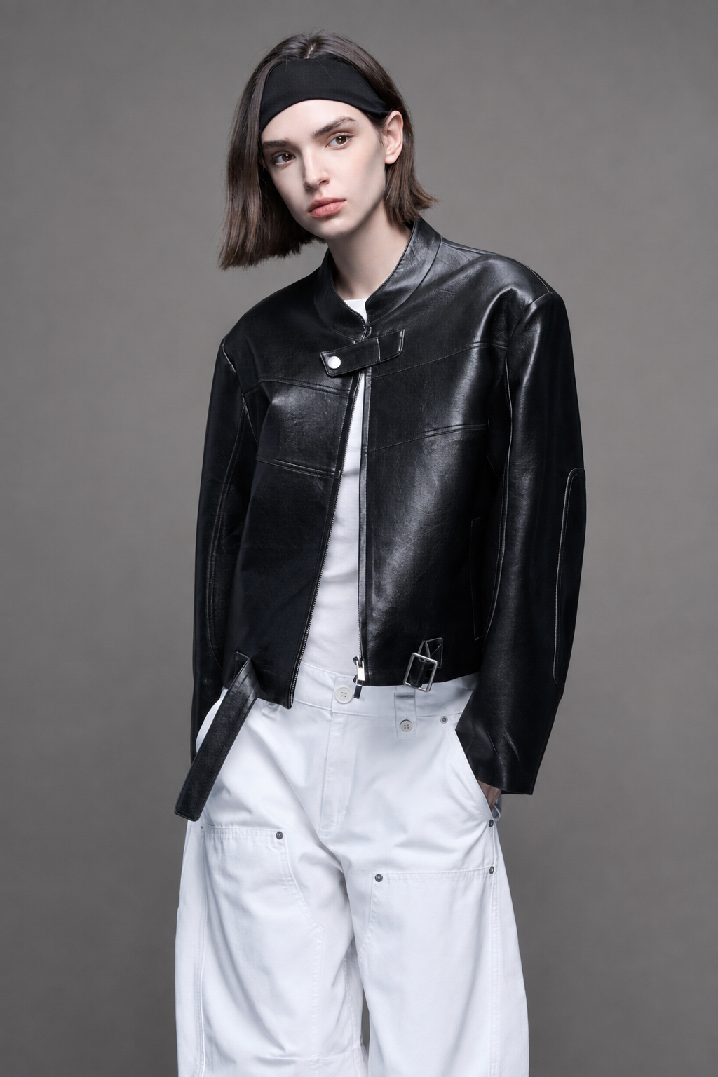 Veil Buckle Black Jacket