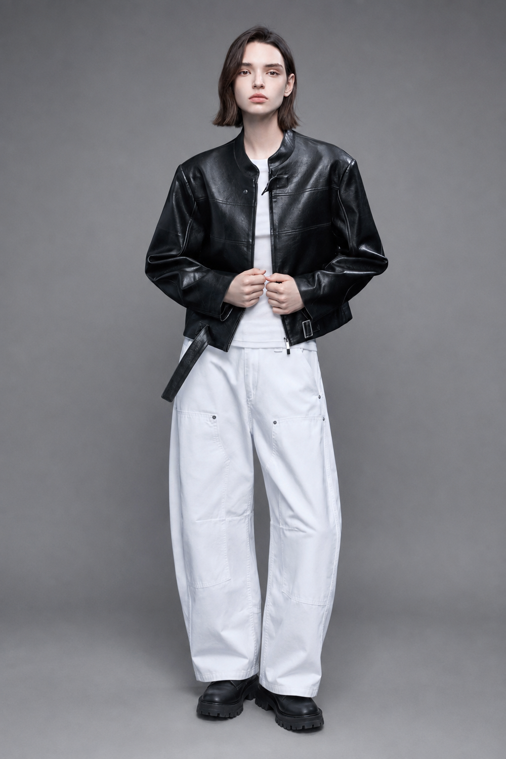Veil Buckle Black Jacket