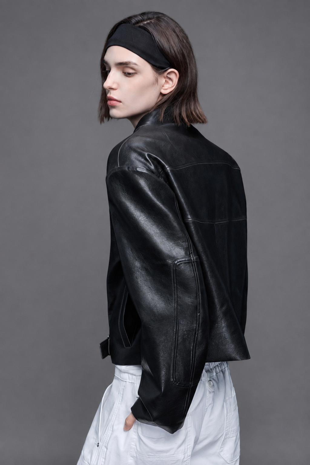 Veil Buckle Black Jacket