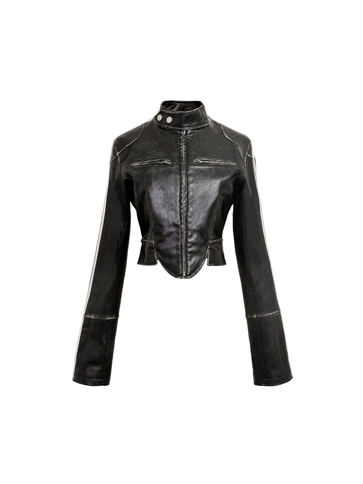 Wild Slim Fit Brown Leather Jacket