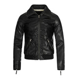 Contour Zip Leather Jacket