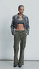 Modern Gray Cropped Leather Jacket